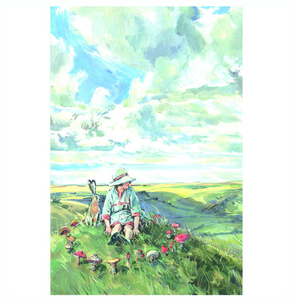 PRINT “Girl and hare in Toadstool ring”