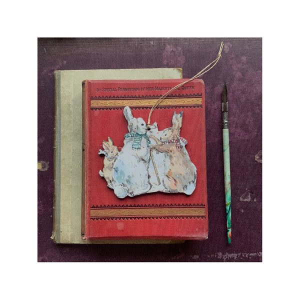 Wooden Decoration “Snow Rabbit”