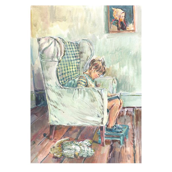 Original Painting “The Best Book” - Image 2