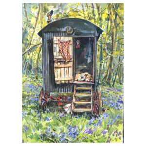 Print “Shepherd’s Hut with Sleeping Dog”