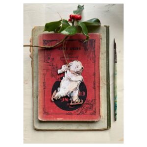 New Wooden Decoration “Skating Polar Bear”