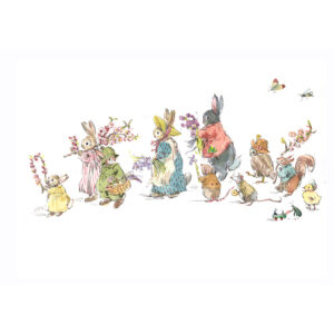 PRE-ORDER Print “Spring Rabbit Parade”
