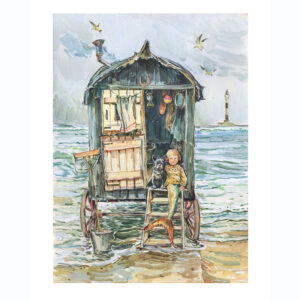 PRINT “Mermaid and dog in Beach hut”