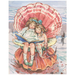 PRE-ORDER NEW PRINT “Story time in Pink Shell”