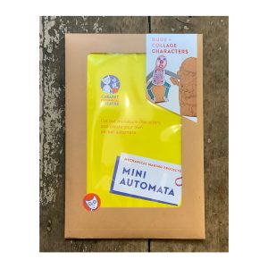 Cardboard Automata Kit “Dude + Collage Characters”