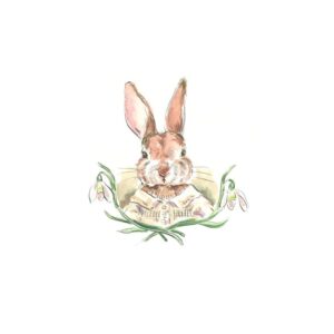 PRE-ORDER PRINT “Snowdrop Rabbit”