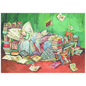 PRE-ORDER PRINT “Bed of Books”