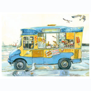 PRE-ORDER New Print “Blue Ice cream Van”