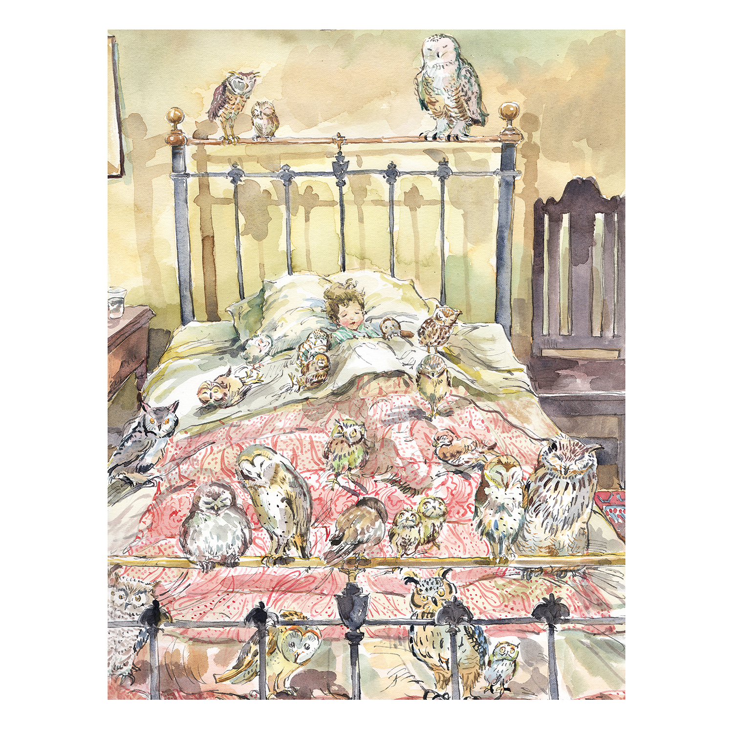 PRE-ORDER PRINT “Bed of Owls”