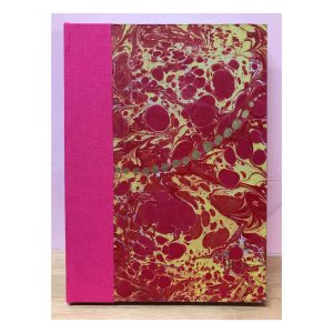Unruled Journal Marbled cover with string of golden dots Item No11