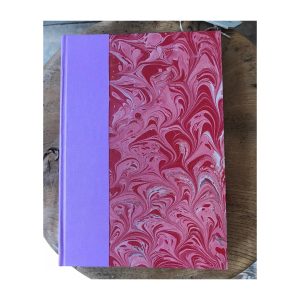 Ruled Journal marbled cover No25