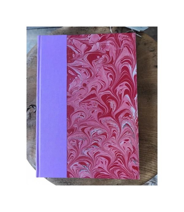 Ruled Journal marbled cover No25