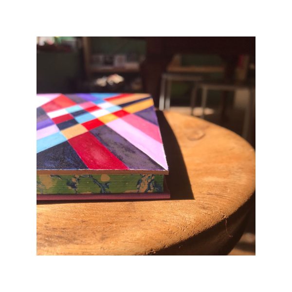 Unruled Journal  Hand painted geometrical shapes No83 - Image 2