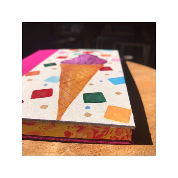 Unruled Journal  Hand painted Ice cream No80 - Image 2