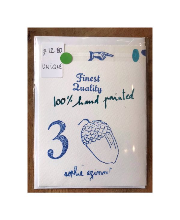 Hand painted Happy Birthday greetings cards Squirrel No3 - Image 2