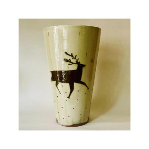 Large Vase “Stag in Grasses”