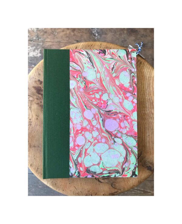 Ruled Journal marbled cover No40