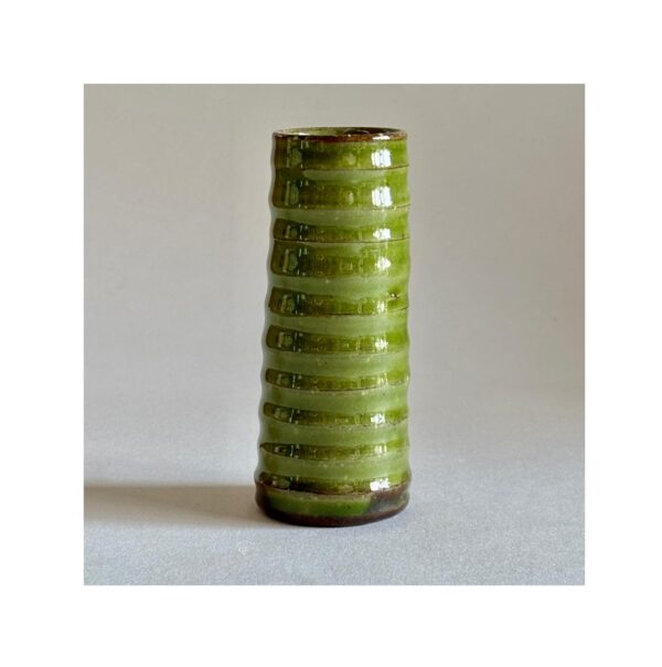 Small Vase “Green ridges”