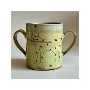 Two handled large mug “Max Cat”
