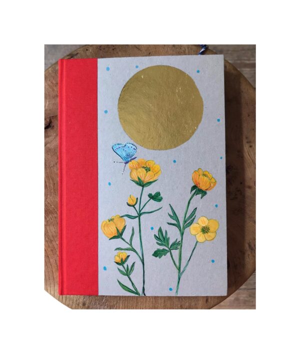 Ruled Journal  Yellow Buttercups under the sun No2