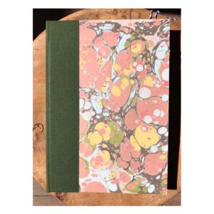Ruled Journal  Marbled cover No13