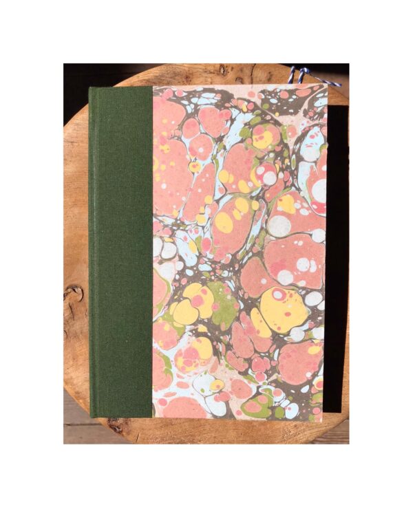 Ruled Journal  Marbled cover No13