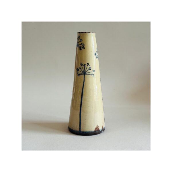 Narrow Medium Vase “Blue Cow Parsley”
