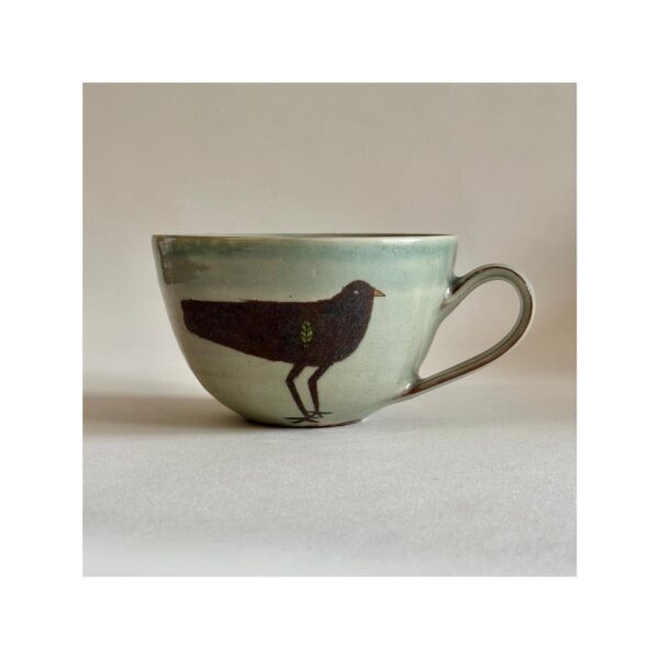 Large Tea Cup “Blackbird”