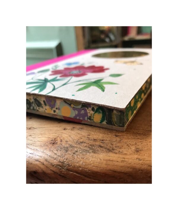 Unruled Journal  Hand painted Flowers and butterfly No36 - Image 2