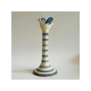 Single Bird Candlestick “Blue Bird”