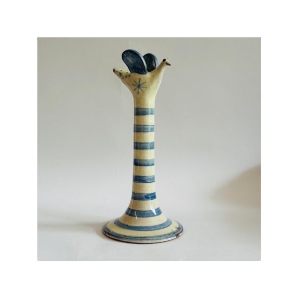 Single Bird Candlestick “Blue Bird”