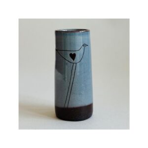 Small Vase “Bluebird + heart”