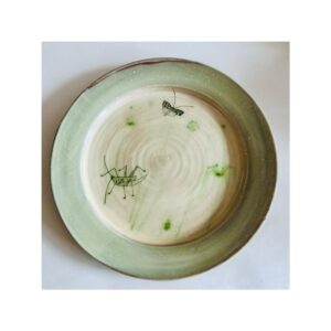 Large Platter “Grasshopper, Moth + Spider”