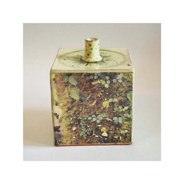 Cube Vase “Rainforest” (slight second) - Image 2