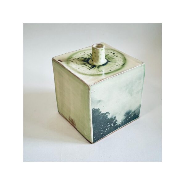 Cube Vase “Rainforest” (slight second) - Image 5