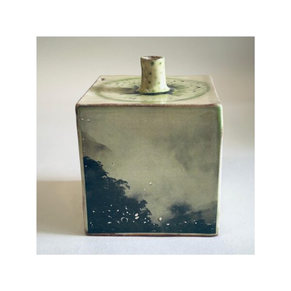 Cube Vase “Rainforest” (slight second) - Image 4