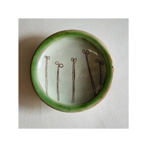 Tiny Wee Dish “Seedlings + Green rim”