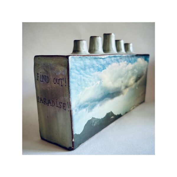 Large Chimney Vase “Glenorchy New Zealand”