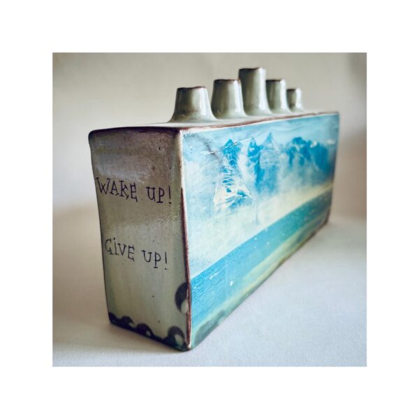 Large Chimney Vase “Glenorchy New Zealand” - Image 2
