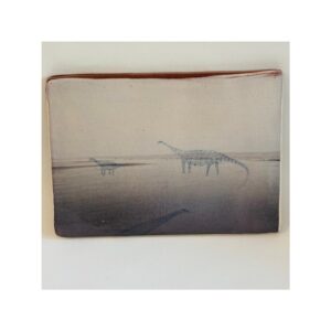 Rectangular Tile “Sauropods on Winchelsea Beach”