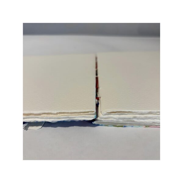 Large Marbled watercolour note book with visible stitching No3 - Image 3