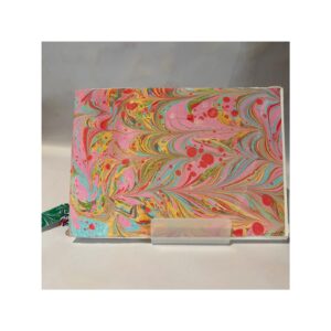 Large Marbled watercolour note book with visible stitching No2