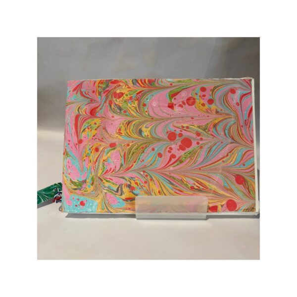 Large Marbled watercolour note book with visible stitching No2