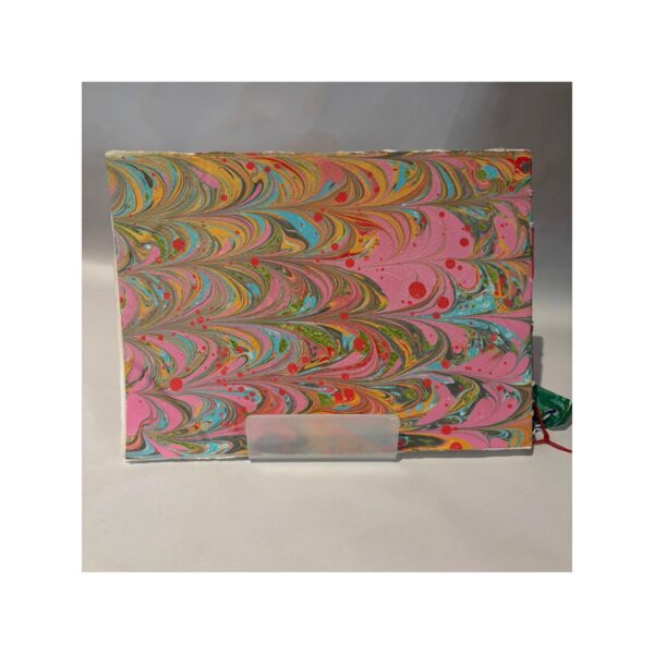 Large Marbled watercolour note book with visible stitching No2 - Image 4