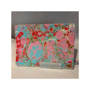 Large Marbled watercolour note book with visible stitching No4