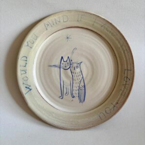 Tea Plate “Owl + Pussycat”