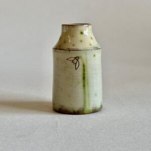Small Morandi Vase “”Snowdrops + dots”