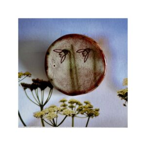 Round Brooch “Snowdrops”