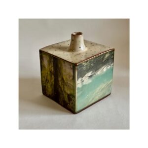 Cube Vase “NZ Waters + Forest”