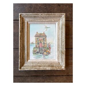 Framed Original Watercolour “Shell House”